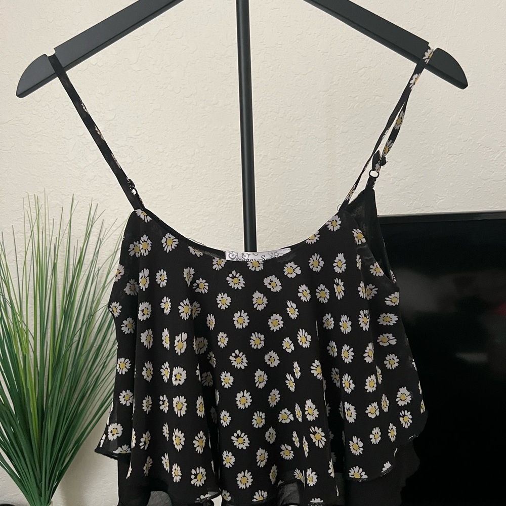 Vanilla Sugar Black Floral Camisole
